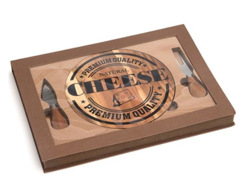 Classica Acacia 3 piece Cheese Board and Knife Set – Size: 19 x 1.3cm $17.00 (rrp $39.95)