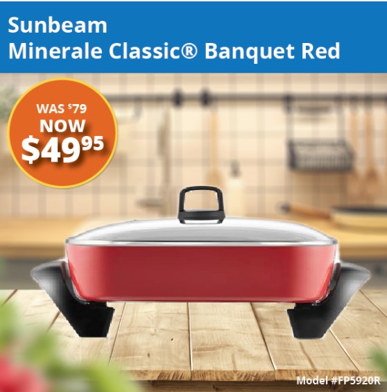 Sunbeam Minerale Classic® Banquet Red Ochre – FP5920R $49.95