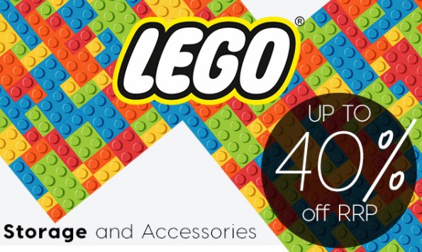 Up to 40% off RRP Lego Storage & Accessories – Now from Peter’s Price $9