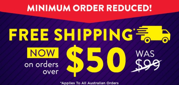 IMPORTANT ANNOUNCEMENT – Minimum Order Reduced – Now $50