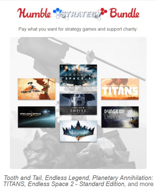 Pay what you want for the Humble Strategy Bundle!