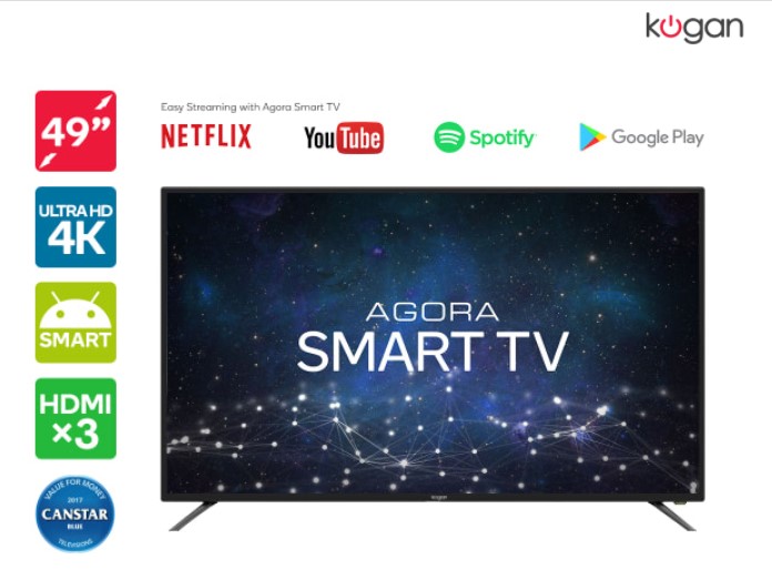 20% OFF Selected Kogan TVs | ​Kogan 49″ Agora Smart 4K LED TV (Series 8 KU8000) $579 + Delivery (Was $629)