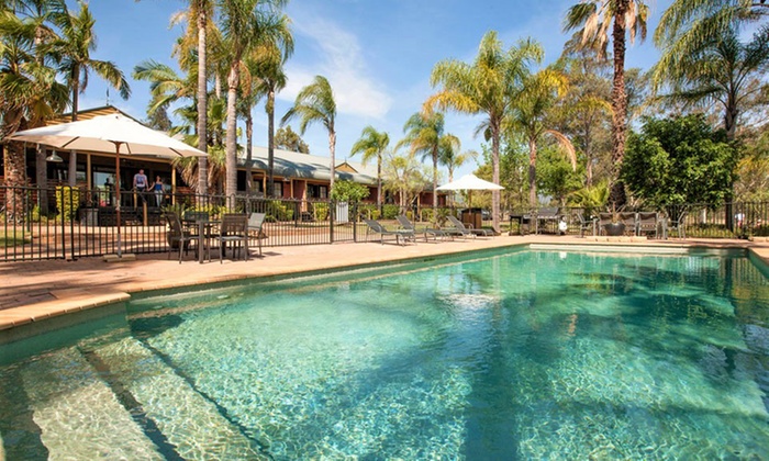 Hunter Valley, Pokolbin: 1 or 2 Nights for Two with Wine, Cheese Tasting and Late Check-Out at Pokolbin Village FROM $140