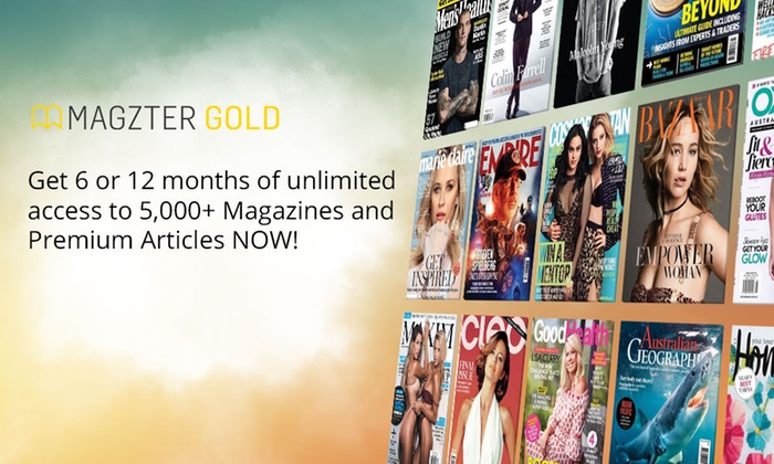 6 Months ($19.99) or 12 Months of Unlimited Online Magazines ($29.99) from Magzter (Up to $99 Value)