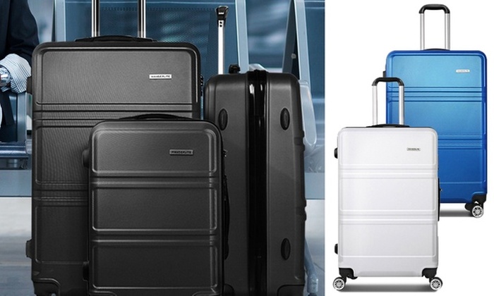 $139.99 for a Three-Piece Hardshell ABS Luggage Set with TSA-Approved Lock