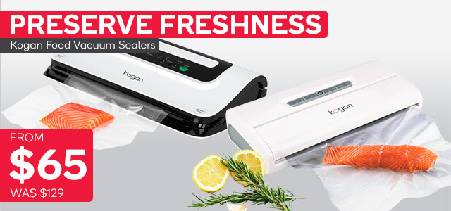 Kogan Premium Food Vacuum Sealer $65 FREE SHIPPING Was $129