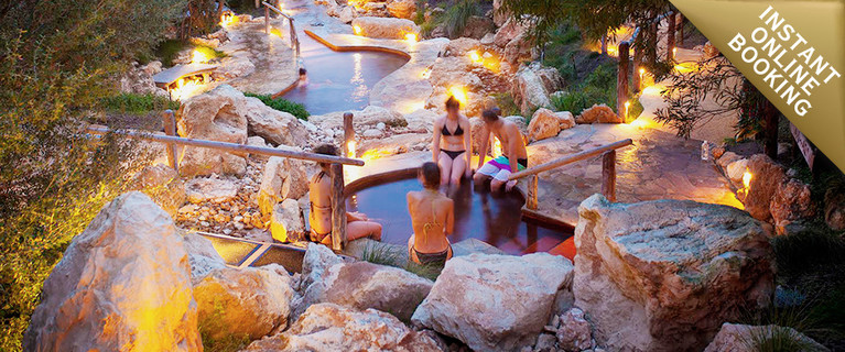 Grazing and Bathe Packages including Hot Springs Entry and a Three-Course Lunch or Dinner with Drinks – Only $149 for Two People or $298 for Four People (Valued Up To $443.80)