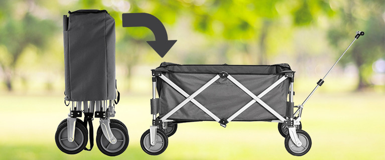 Make Life a Little Easier with a Collapsible Wagon Cart! Perfect for Carrying Around Your Tools & Supplies! Only $79