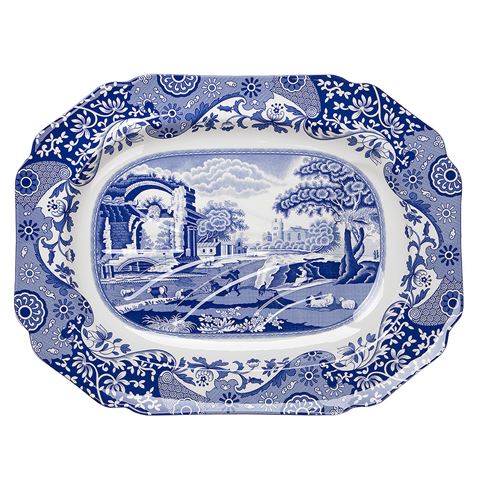 Spode 200th Anniversary Blue Italian Platter 53cm  $185.00