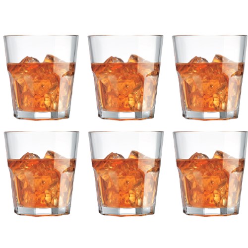 Cellar 280ml Facet Tumbler Glasses Set of 6 $19.99 (RRP $34.99)