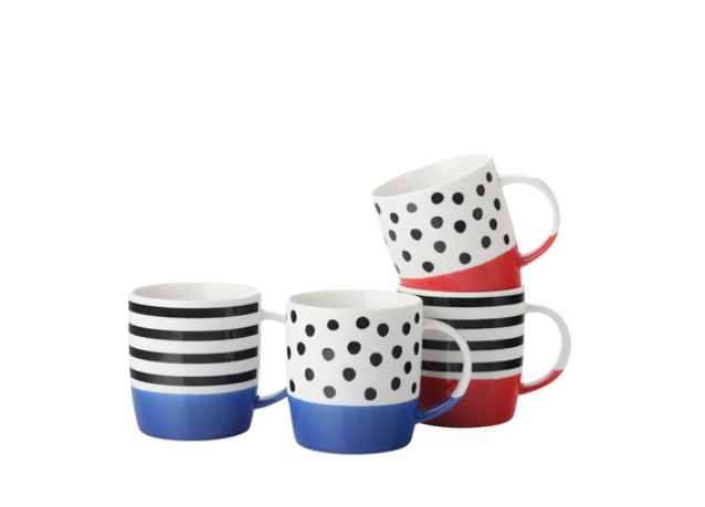 COLOUR BLOCK 4 PIECE MUG SET 350ML NOW: $17.95 (WAS: $29.95)