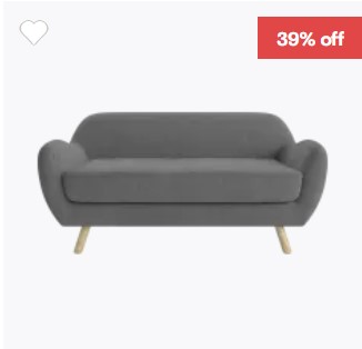 Last Chance Sale | Otto 2 Seater Sofa Now $449.99 (was $749.00)