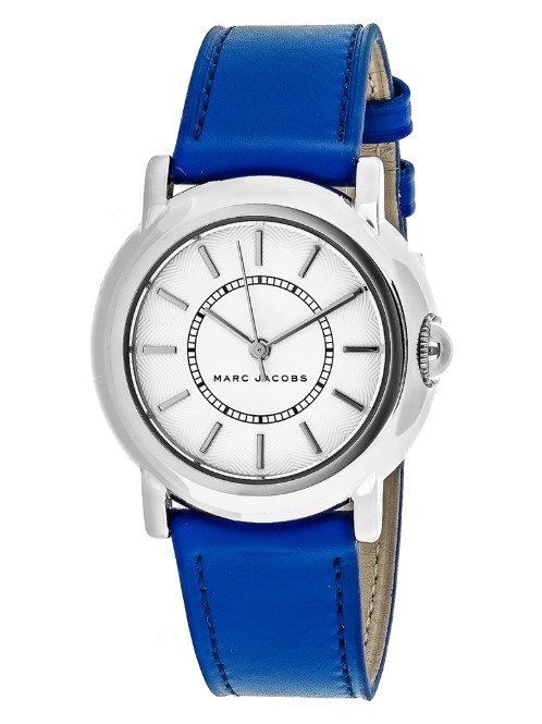 Marc Jacobs Silver Dial Leather Strap Watch $179.00 (Price elsewhere $359.00)