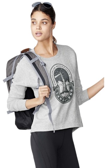 UP TO 85% OFF | Lands End Activewear Gray Heather $25.00 (Price elsewhere $128.00)