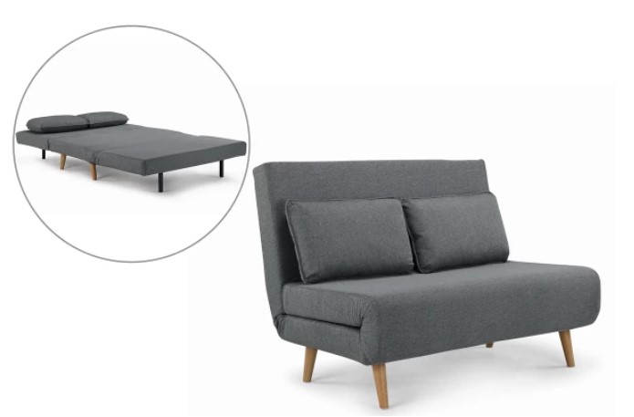 Ovela Jepson 2 Seater Sofa Bed (Slate Grey) $279 + Delivery (Was $349)