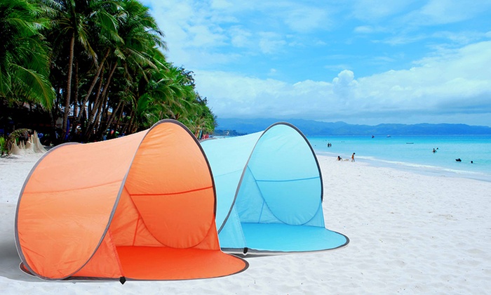 $35 for an Auto Pop-Up Beach Sun Shade Tent