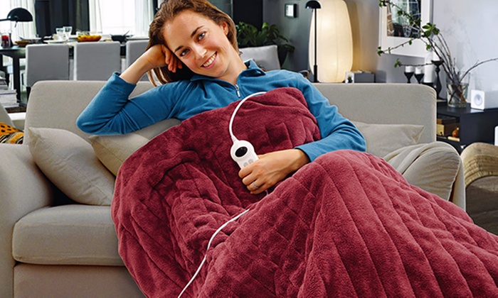 $39.95 for an Electric Heated Throw Rug in Choice of Colour (Don’t Pay $119)