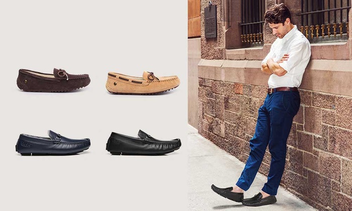 Everugg Men’s Moccassins: Water-Resistant Suede Lace ($59) or Leather Logan ($79.95) (Don’t Pay up to $172)