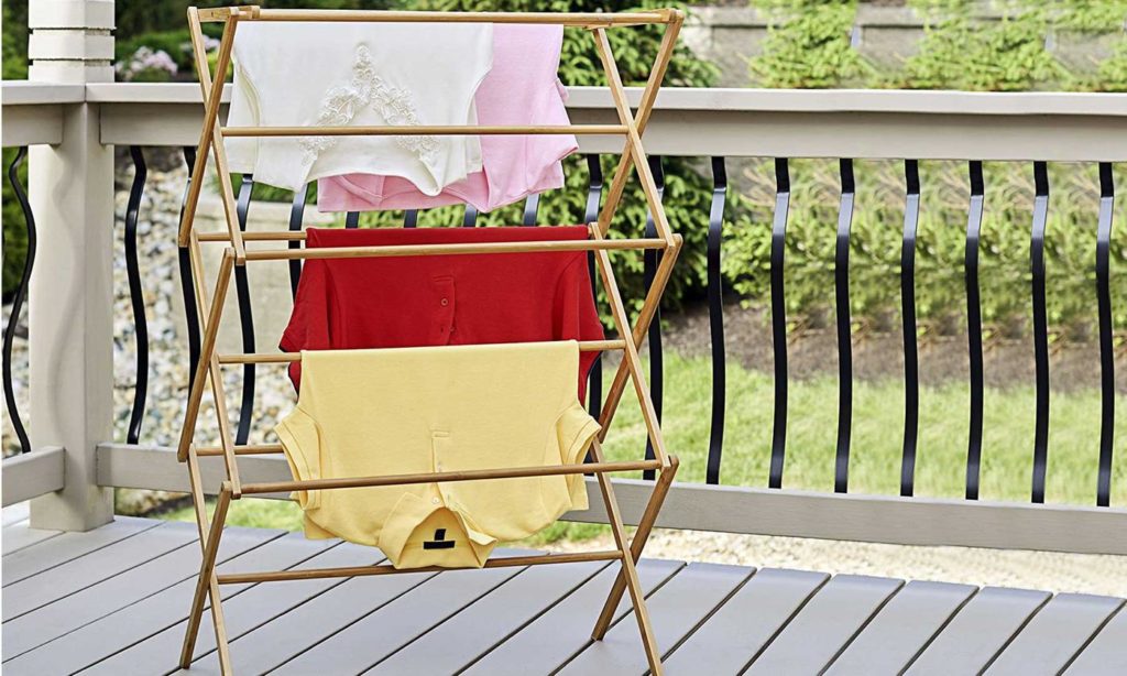 Bamboo Clothes Drying Rack: One ($45) or Two ($79)