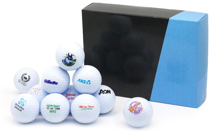 Personalised Golf Balls: 12 ($24.95) or 24 ($44.95)