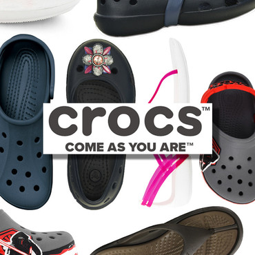 Enter a World Of Classic Croc Comfort! Five Styles Available for Men, Women, and Children! From $19.99