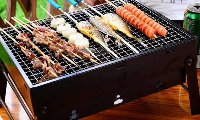 From $24.95 for a Range of Outdoor Portable Charcoal BBQ Grillbox