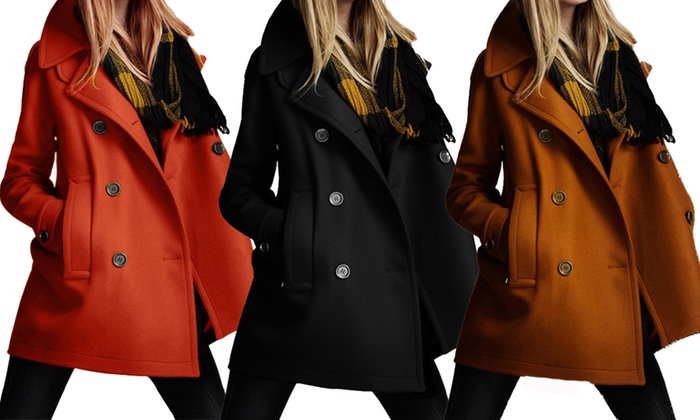 $35 for a Women’s Double-Breasted Coat (Don’t Pay $169.95)