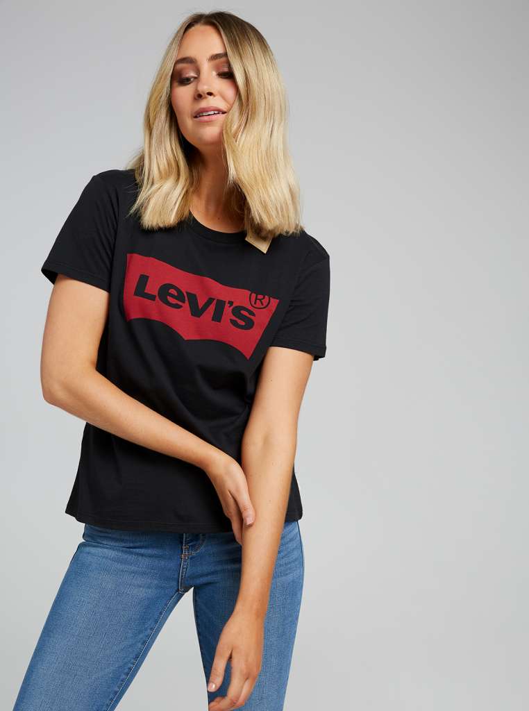 Levi’s The Perfect Large Batwing Tee In Black $34.95 AUD Buy 1 & get 50% off the 2nd