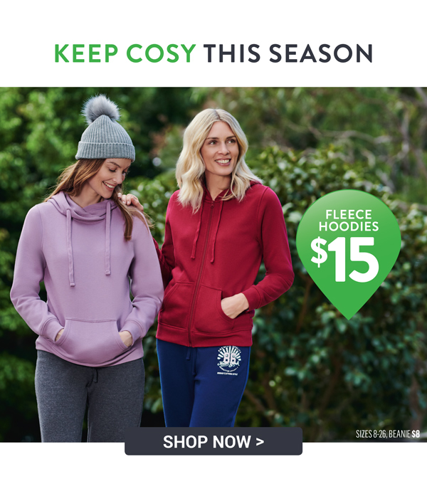 Zip-Through Hooded Fleece Womens $15.00