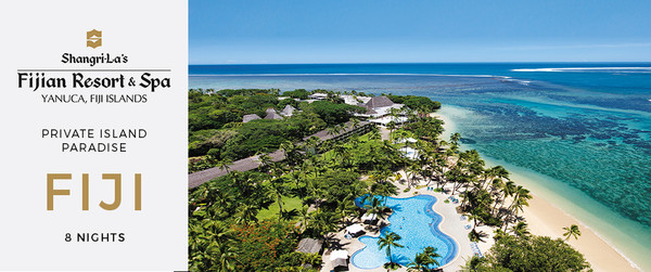 Shangri-La: Fiji’s Most Iconic Resort 8 Nights from AUD$1,999/room