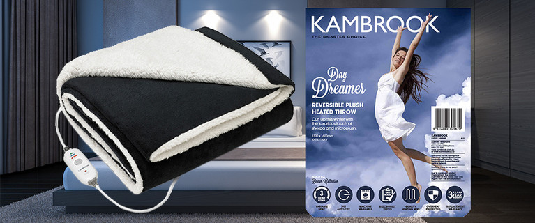 Sleep Warm and Sound This Winter with a Reversible Electric Throw – Just $49.99