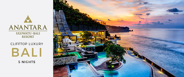 Bali’s Anantara Uluwatu: Spectacular Cliffside Escape 5 Nights fromAUD$1,999/room