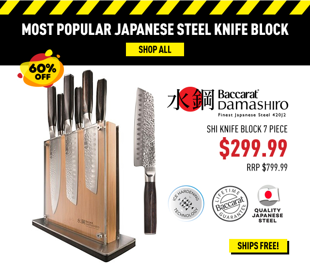 Baccarat Damashiro Shi Knife Block 7 Piece $299.99 (RRP $799.99)