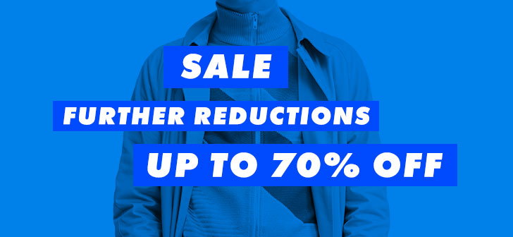 Up to 70% off – further reductions are on!