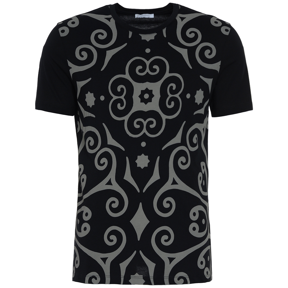 Versace Collection Full Front Print T-Shirt Black $69.00