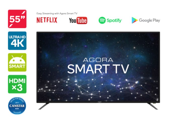 PRICE DROP: Kogan 55″ Agora Smart 4K LED TV (Series 8 KU8000) $519 + Delivery (Was $599)