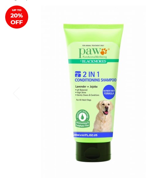 An EXTRA 20% off Sitewide | PAW 2IN1 Conditioning Shampoo $12.39 – $25.49