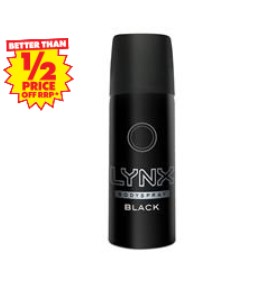 Lynx Deodorant Body Spray Black 50ml $1.69 (Don’t Pay RRP: $3.65)