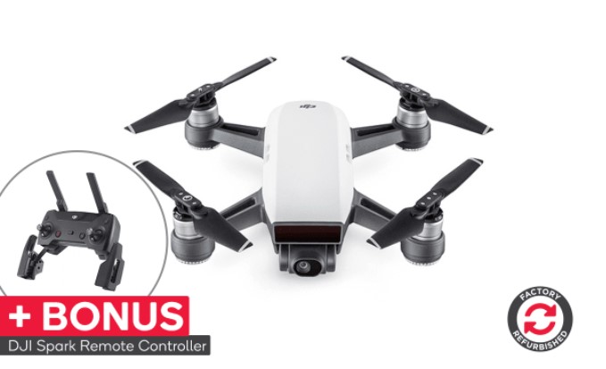 EOFY: DJI Spark (Alpine White) – Official DJI Refurbished $499 + FREE SHIPPING (Was $549)