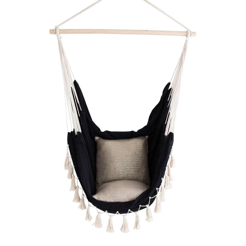 Soho Black Hammock with Cream Rope $99.00