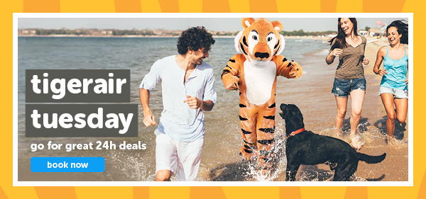 Tigerair Tuesday is on now! | Melbourne > Adelaide from $67.95*