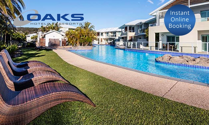 Port Stephens: 2-, 3-, or 7-Night Getaway for Two or Four People at Oaks Pacific Blue FROM $319