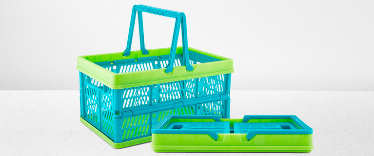 Give Yourself a Little Extra Storage Space or Extra Bag for Shopping with the Home Living Carry Basket! Only $17