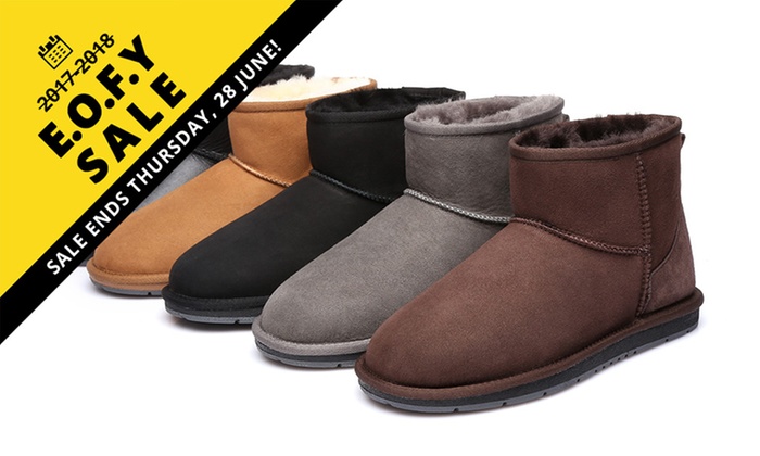 EOFYS: $59 for a Pair of Unisex Australian Sheepskin Water-Resistant UGG Ankle Boots