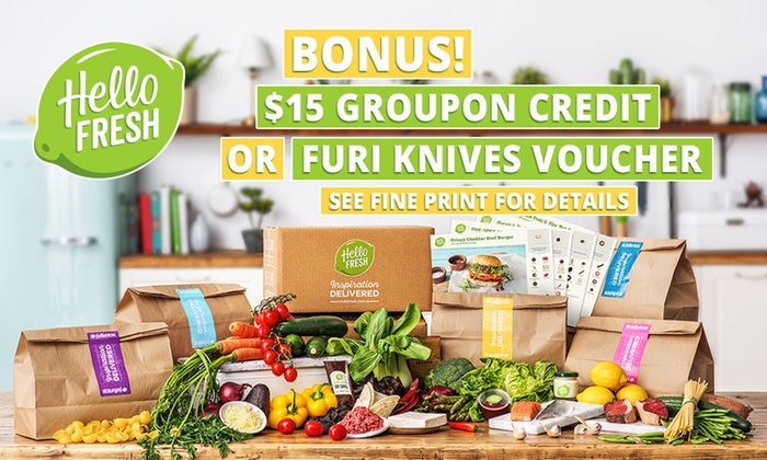 HelloFresh: Weekly Delivered Meal Plans from $29.90 + BONUS $15