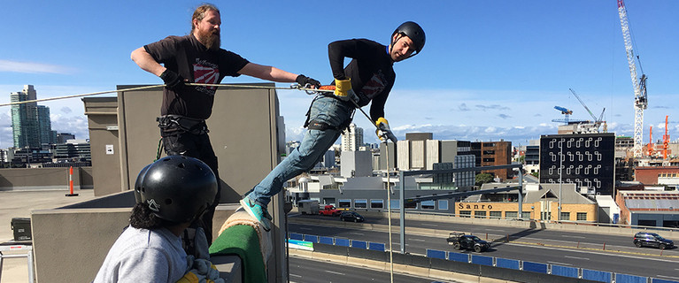 Abseil Face-First Down a Building in Southbank! Just $39 for Three Rap Jumps for a Child, or $49 for Three Rap Jumps for an Adult (Valued Up to $99)