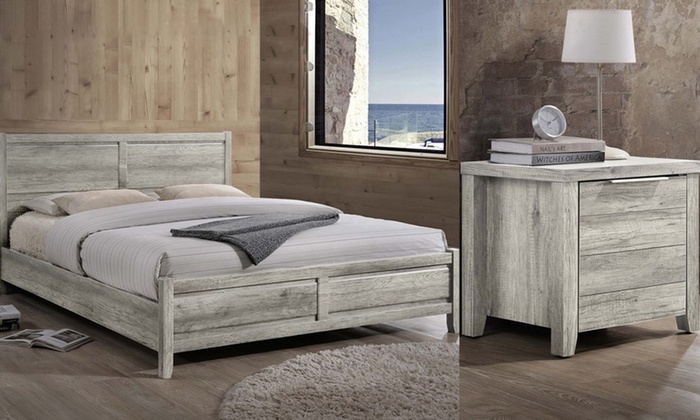 From $99 for a Range of Alice Natural Wood Style Bedroom Furniture