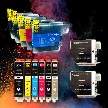 Compatible Ink Cartridges for HP, Canon, Xerox, Brother, Samsung, Epson and More From Only $12.99