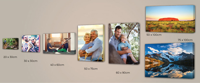 Create a Personalised Photo Canvas with Nine Sizes to Choose From! Prices Start from Just $5 for a 20x20cm Canvas (Value $49.95)