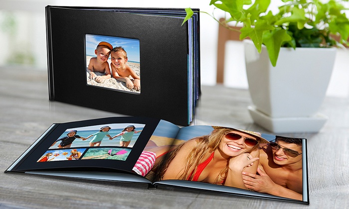 Personalised Leather-Look Photobook, Redeemable Online: 20 ($15), 40 ($19) or 60 Pages ($22) (Don’t Pay Up to $114.99)